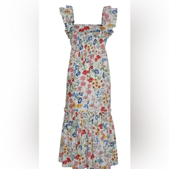 Cara Cara Dresses & Skirts - Cara Cara Darby Dress FLORAL GARDEN IVORY Medium M $695 EEUC